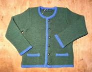 Kinder-Strickjacke "Loui" grün/blau 