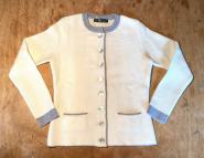 Damen-Strickjacke "Adaline" Ecru/Stein 