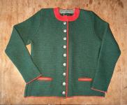 Damen-Strickjacke "Annabelle" Grün/Orange 